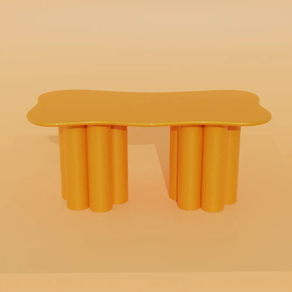 TABLE CLOUDY ORANGE