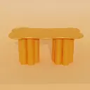 TABLE CLOUDY ORANGE