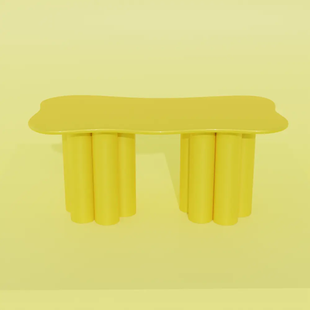 TABLE CLOUDY JAUNE