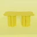 TABLE CLOUDY JAUNE