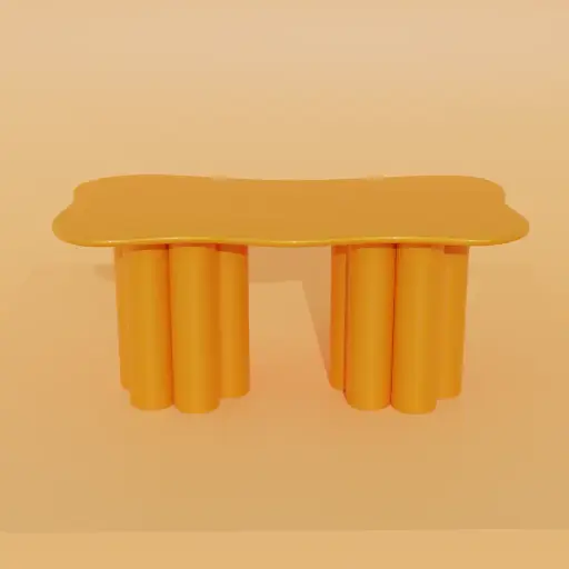 TABLE CLOUDY ORANGE